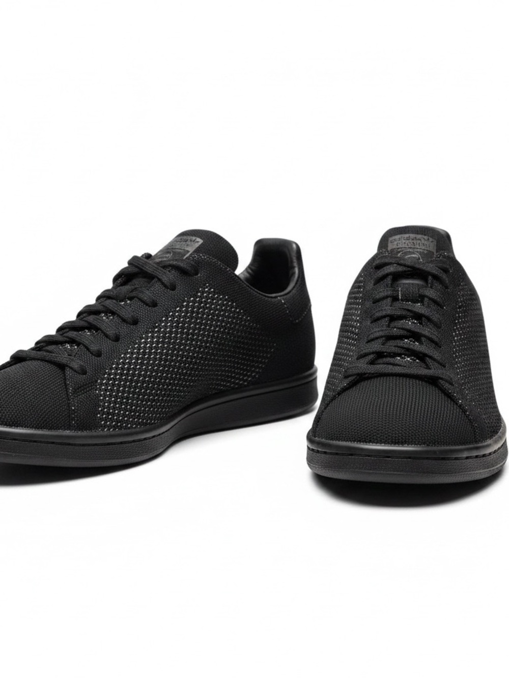 ADIDAS Stan Smith Primeknit Shoes, Black, US12 (Men’s)